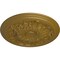 Ekena Millwork Damon Ceiling Medallion (Fits Canopies up to 3 3/8"), Hand-Painted Gold, 20"OD x 1 1/2"P CM20DAGLS - alternate 2